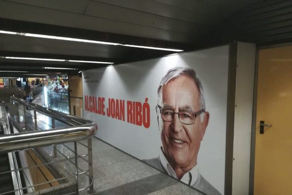 Publicidad exterior MetroValencia "Alcalde Joan Ribó"