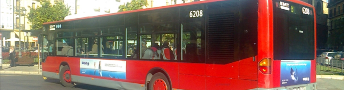 Publicidad en autobuses en Valencia